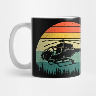 Helicopter Pilot Retro Vintage Mug